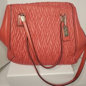 Coach Madison Gathered Leather Twist Bag